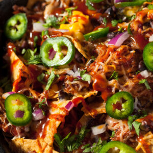 Pulled Pork Nachos (GF available)
